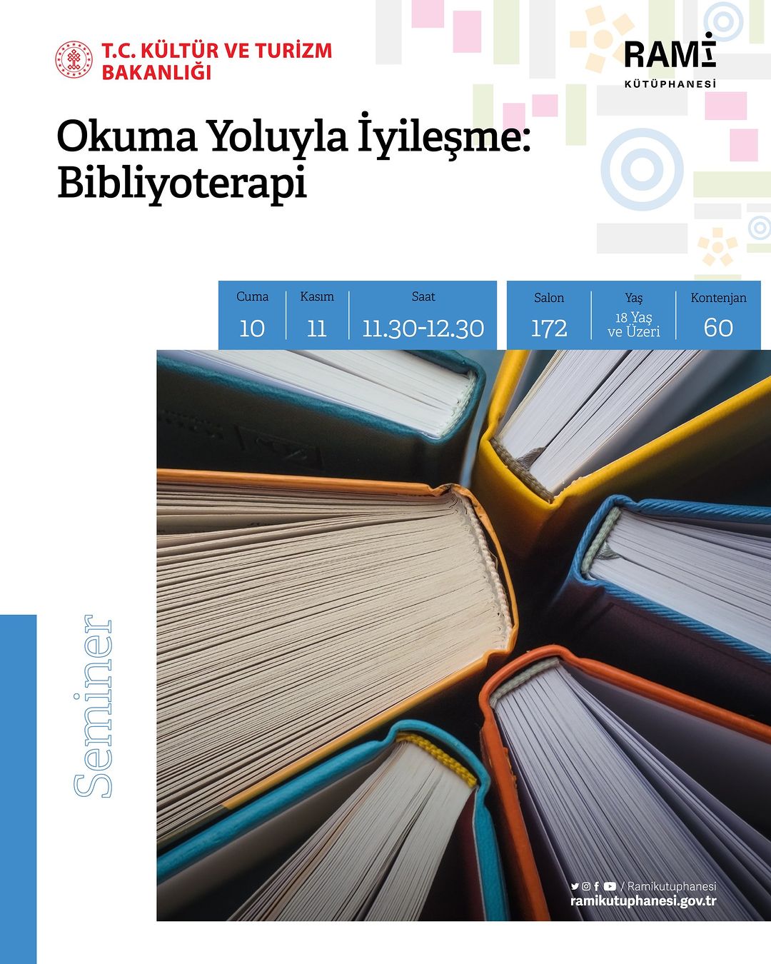 RAMİ KÜTÜPHANESİ -  Okuma Yoluyla İyileşme: Bibliyoterapi